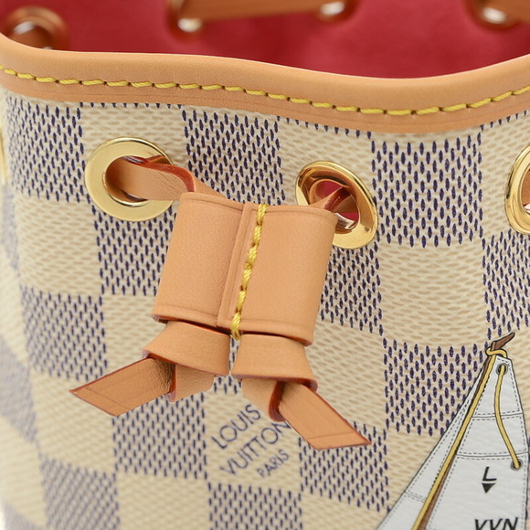 LOUIS VUITTON Damier Azur Nanonoe Vivienne Shoulder Bag N40511 - Picture 4 of 8